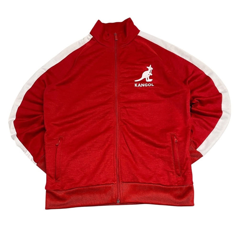 Y2K Kangol Red Full Zip Track Jacket